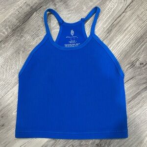 Free people Blue Racerback Tank Top